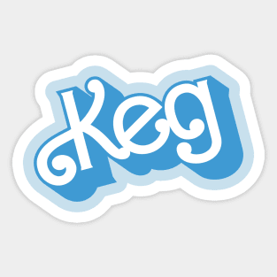 Ken beer keg Sticker
